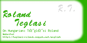 roland teglasi business card